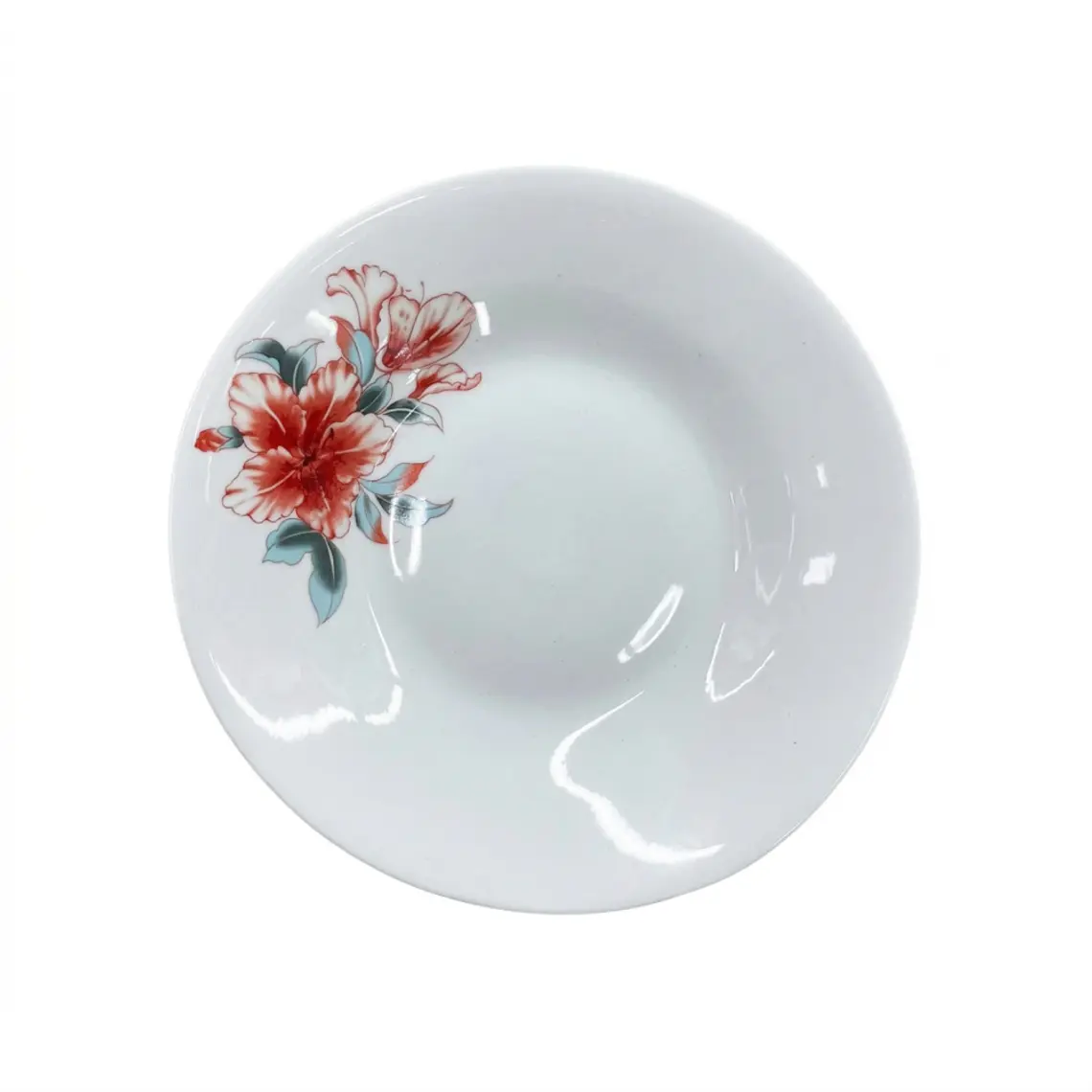 PLATO HONDO LOZA DECORADO 9