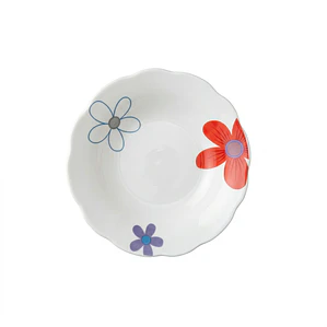 PLATO HONDO LOZA DECORADO 9