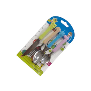 JUEGO DE 4 CUBIERTOS INFANTIL ANIMALES