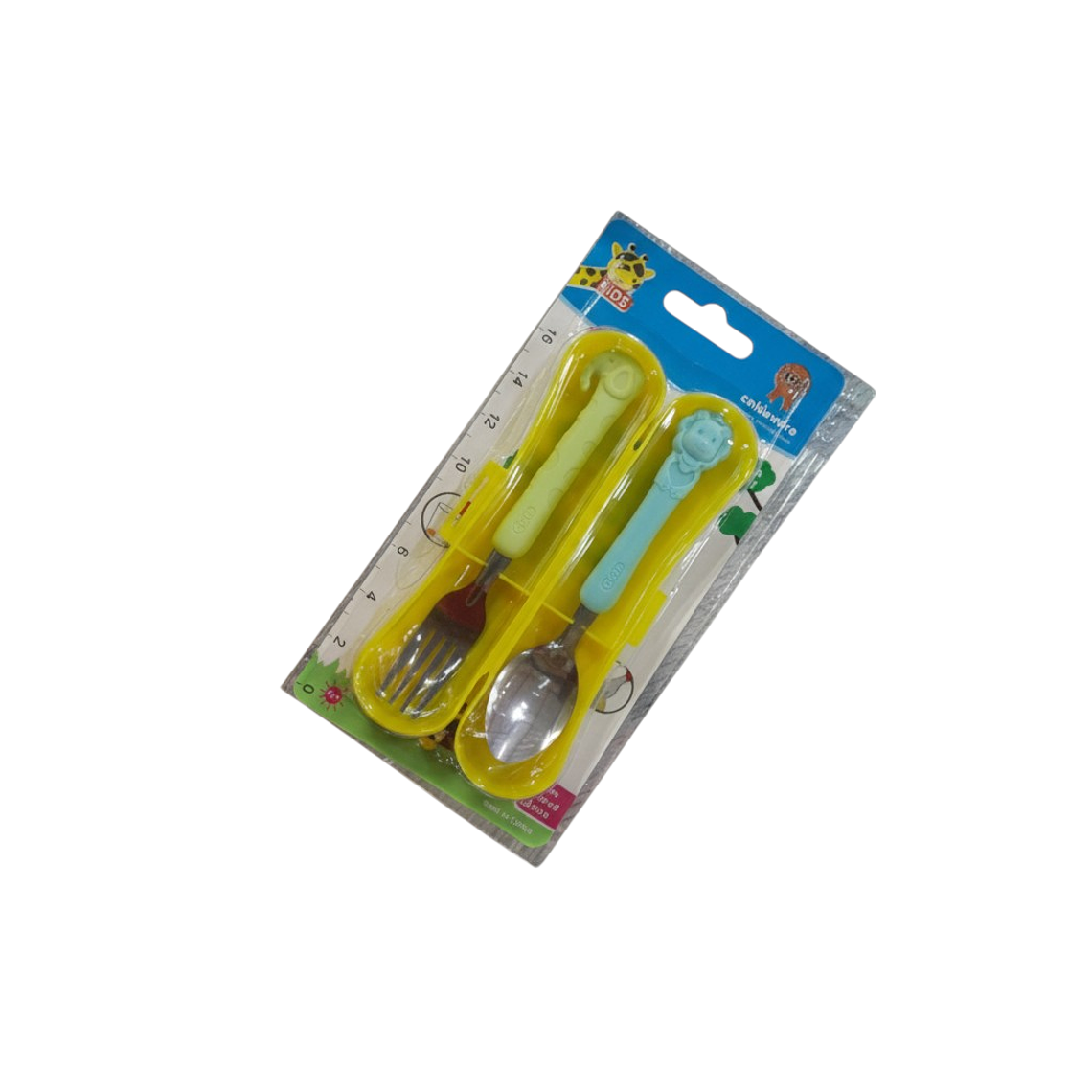 JUEGO DE 2 CUBIERTOS INFANTIL ANIMALES 1