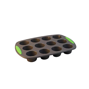 MOLDE PARA MUFFINS DE SILICONA 12 CAVIDADES 30X20.5X2.8 CM
