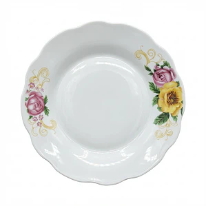 PLATO TENDIDO LOZA DECORADO 9