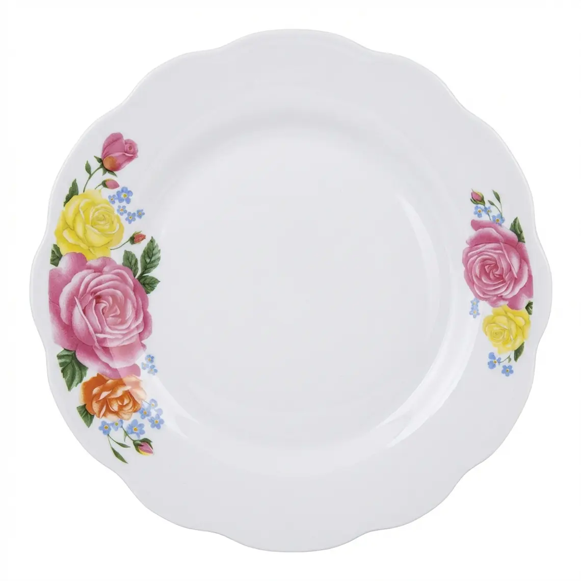 PLATO TENDIDO LOZA DECORADO 9