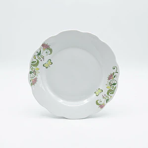 PLATO TENDIDO LOZA DECORADO 9