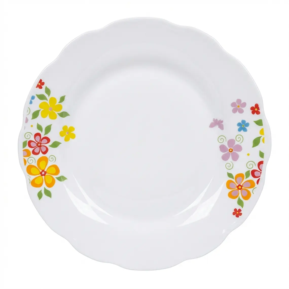 PLATO TENDIDO LOZA DECORADO 9