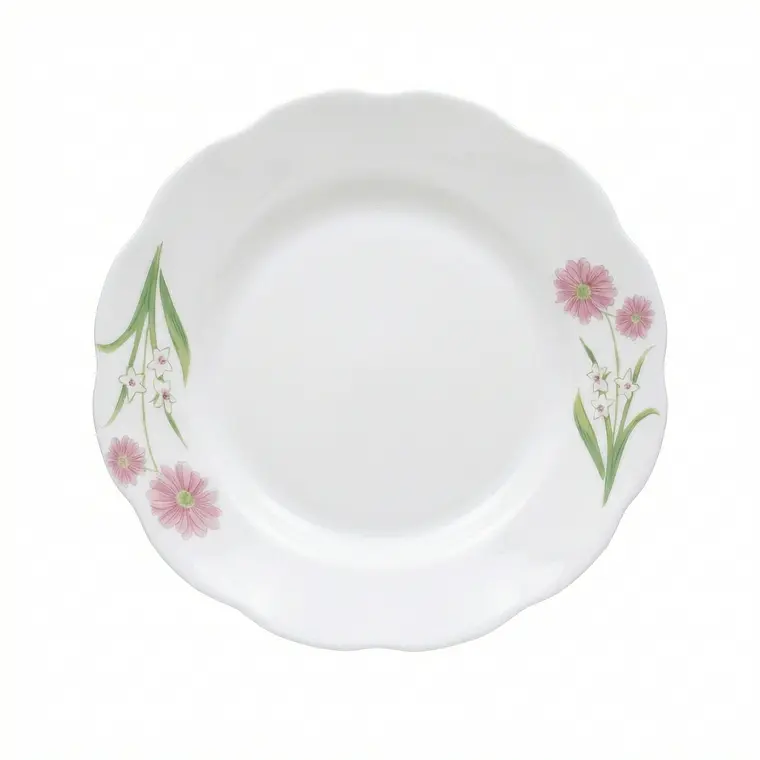 PLATO TENDIDO LOZA DECORADO 9