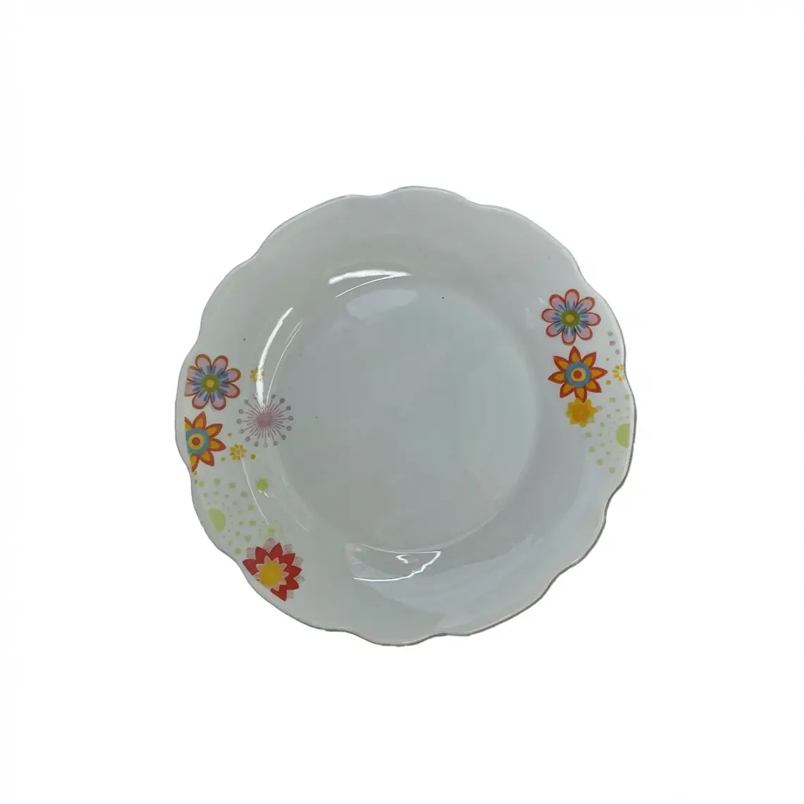 PLATO TENDIDO LOZA DECORADO 9