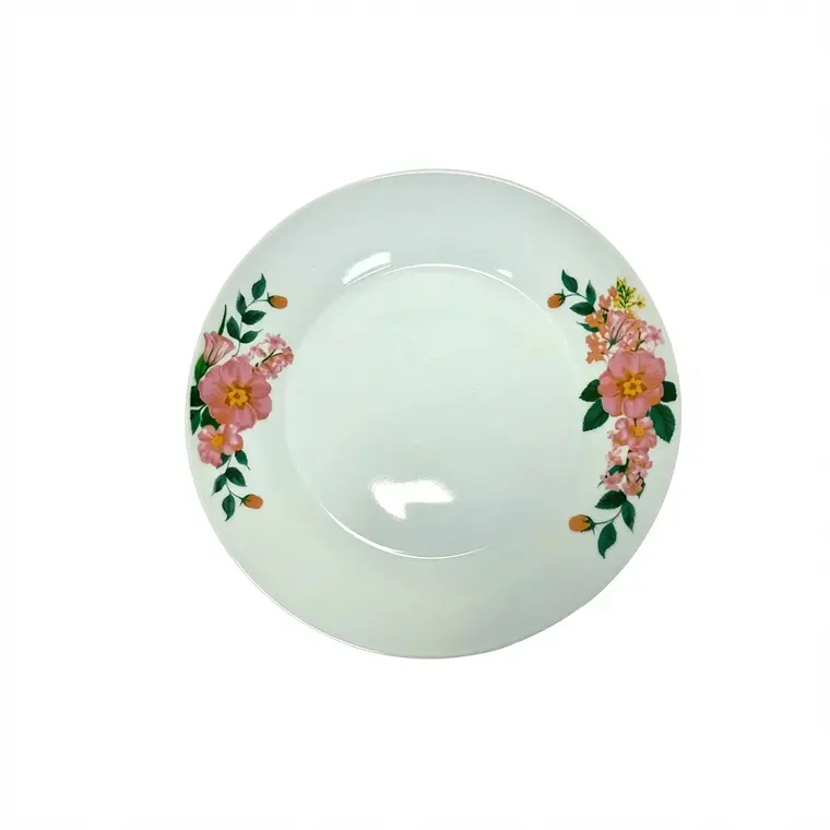 PLATO TENDIDO LOZA DECORADO 9