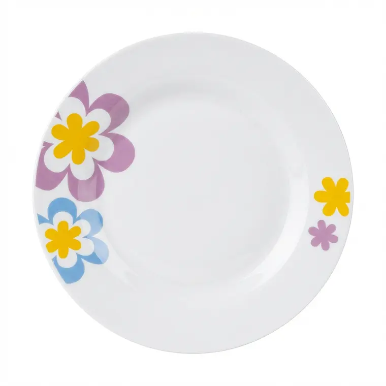 PLATO TENDIDO LOZA DECORADO 9