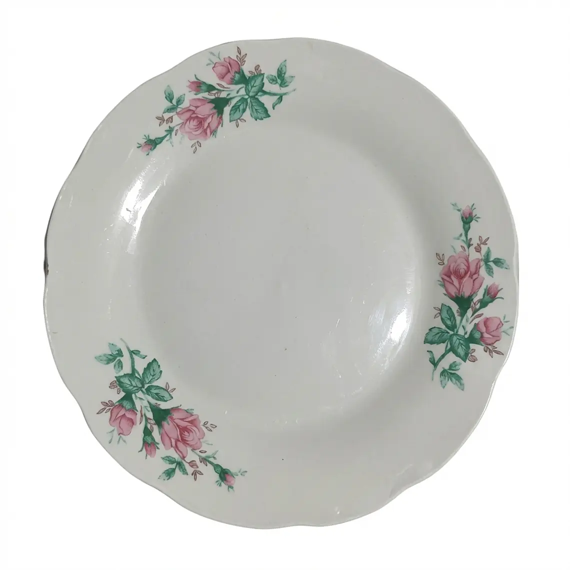 PLATO TENDIDO LOZA MODELO CLAVEL 9