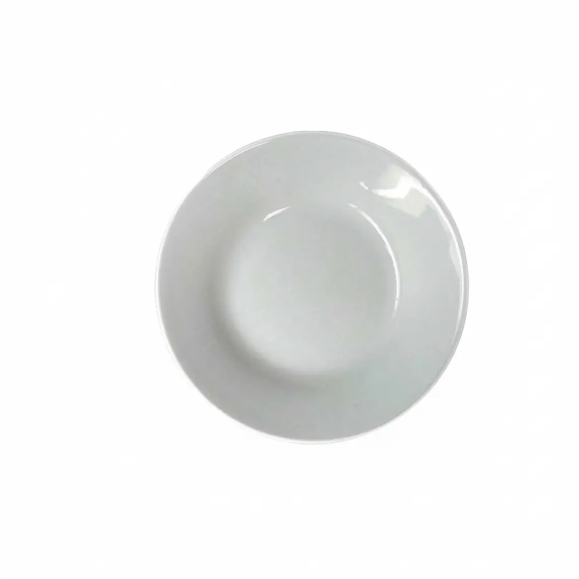 PLATO HONDO LOZA BLANCO 7