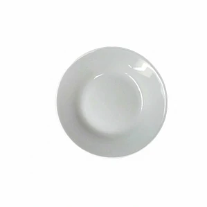 PLATO HONDO LOZA BLANCO 7