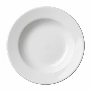 PLATO HONDO LOZA BLANCO 8