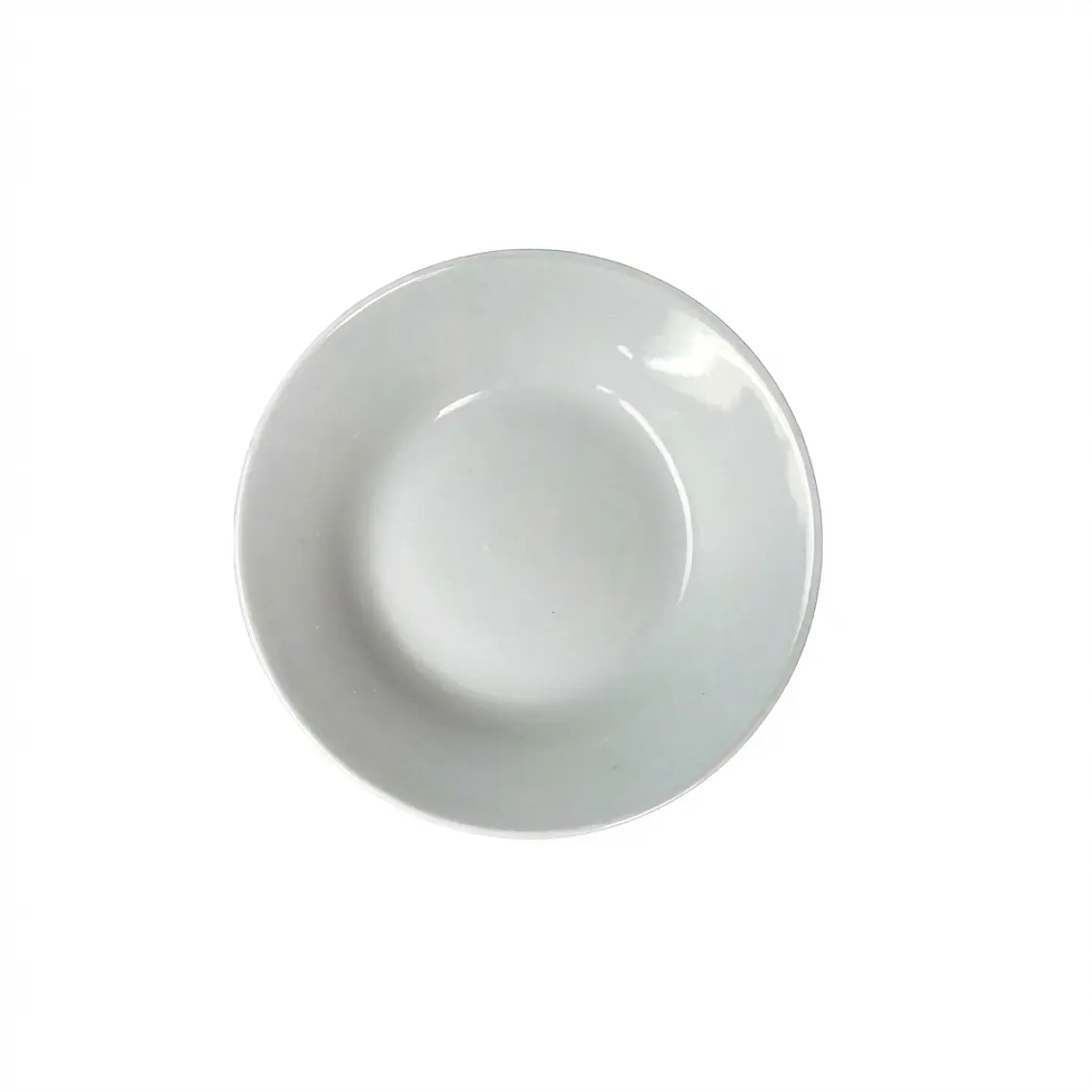 PLATO HONDO LOZA BLANCO 9