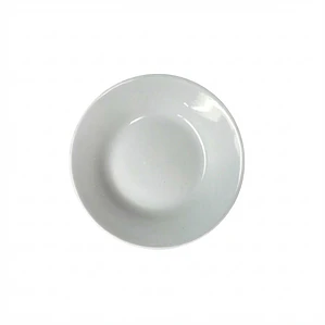 PLATO HONDO LOZA BLANCO 9