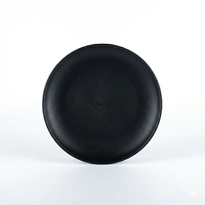 PLATO TENDIDO NEGRO MELAMINE 7.5