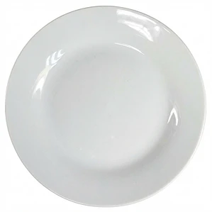 PLATO TENDIDO LOZA BLANCO 8