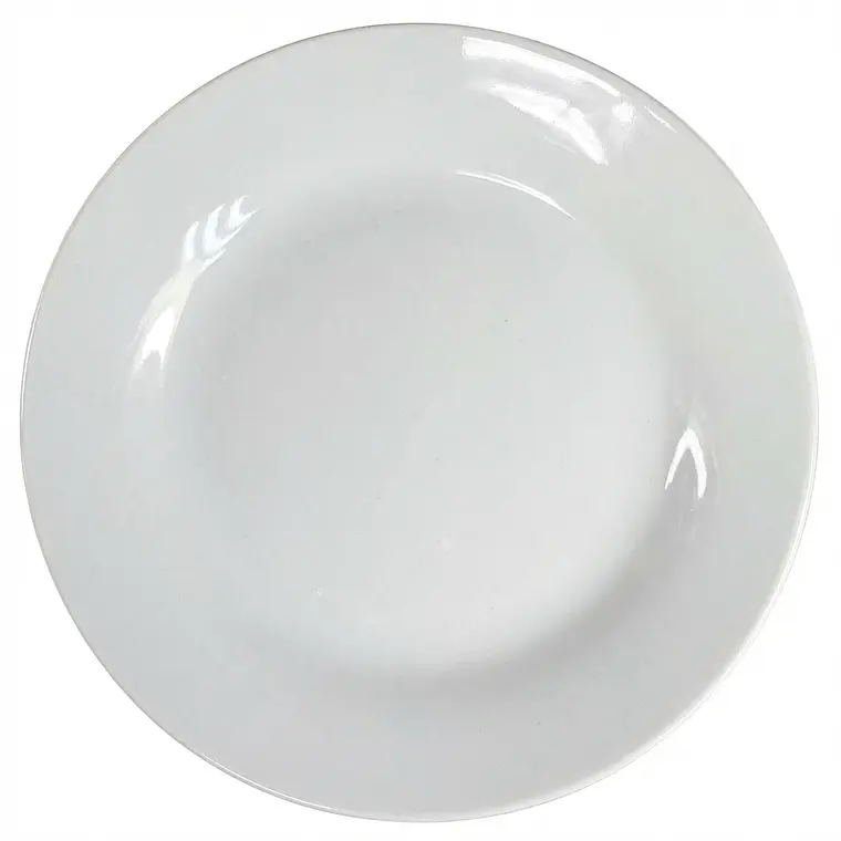 PLATO TENDIDO LOZA BLANCO 8