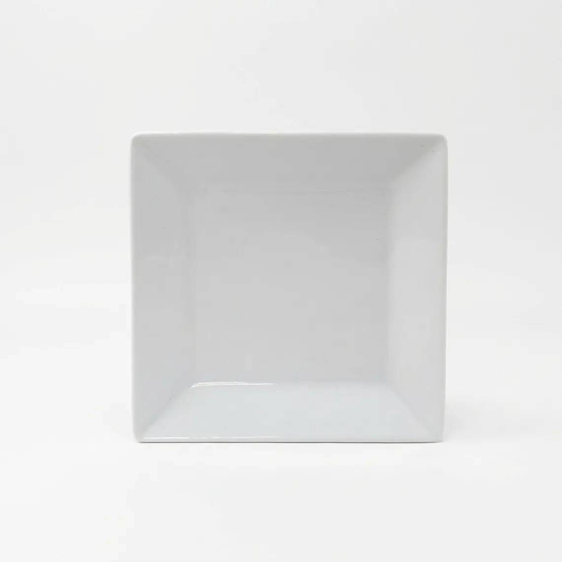 PLATO TENDIDO LOZA CUADRADO BLANCO 7.5