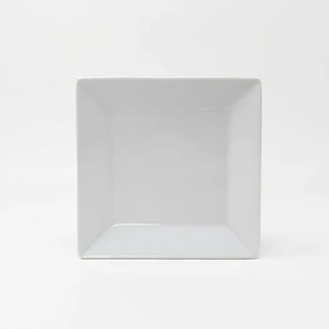 PLATO TENDIDO LOZA CUADRADO BLANCO 7.5