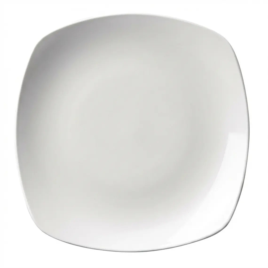 PLATO TENDIDO LOZA CUADRADO BLANCO 8