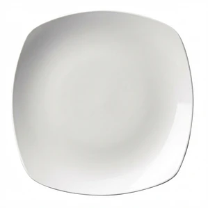 PLATO TENDIDO LOZA CUADRADO BLANCO 8