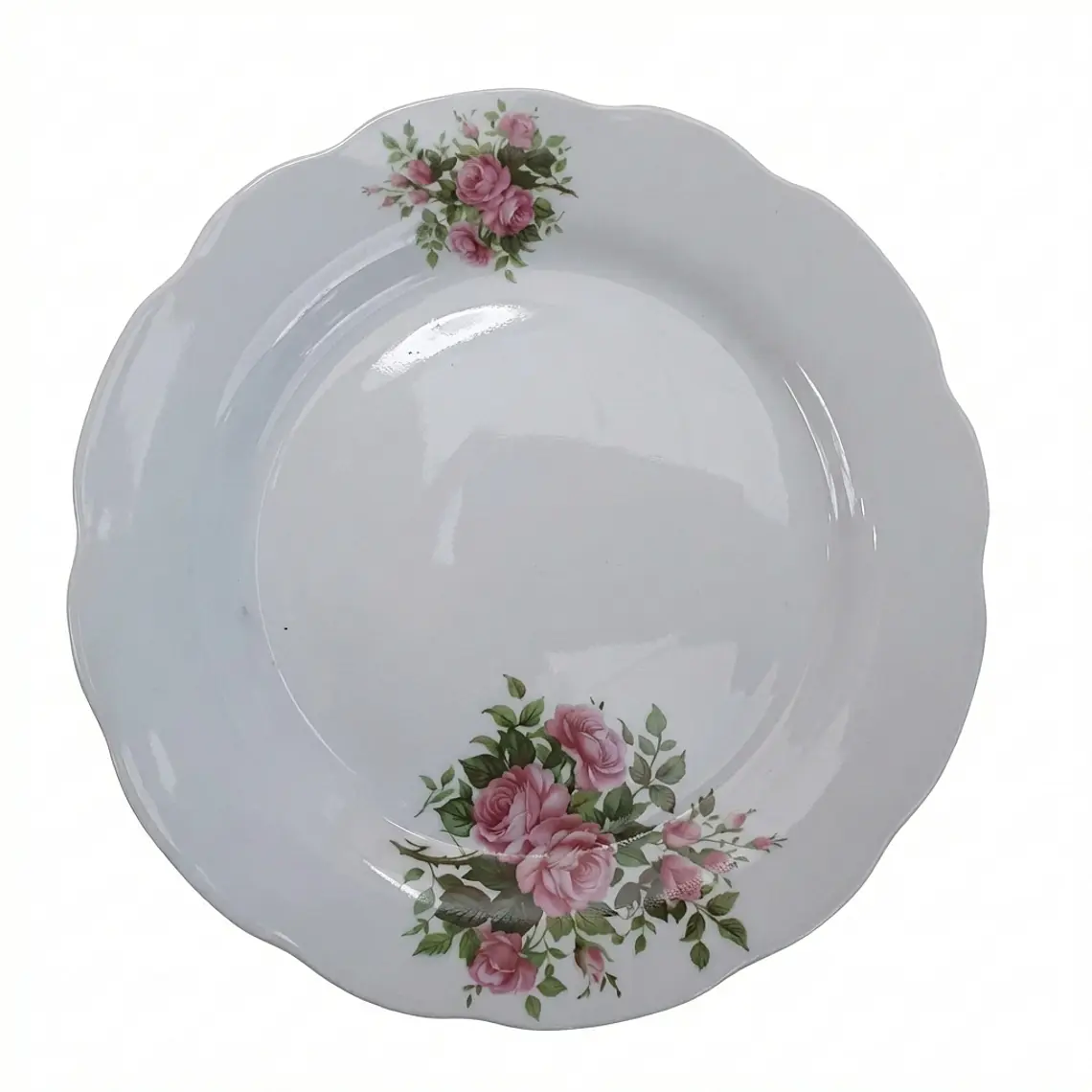 PLATO TENDIDO LOZA DECORADO 9