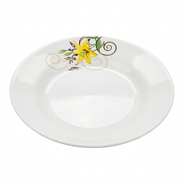 PLATO TENDIDO LOZA DECORADO 9