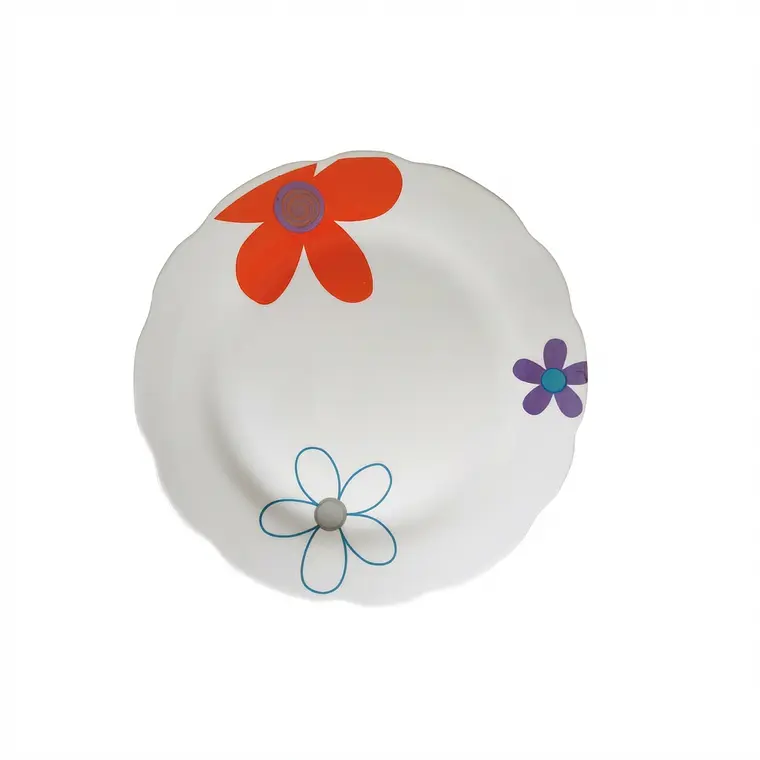 PLATO TENDIDO LOZA DECORADO 9