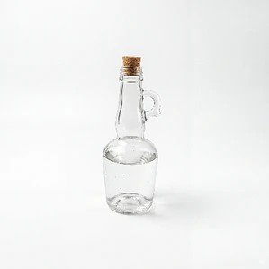 GARRAFITA DE VIDRIO CON TAPA CORCHO 250 ML