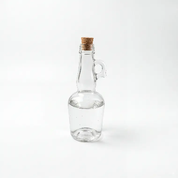 GARRAFITA DE VIDRIO CON TAPA CORCHO 250 ML 1