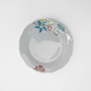 PLATO TENDIDO LOZA DECORADO 9