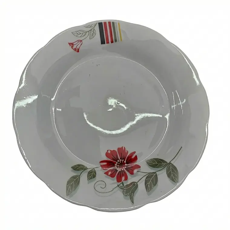 PLATO TENDIDO LOZA DECORADO 9