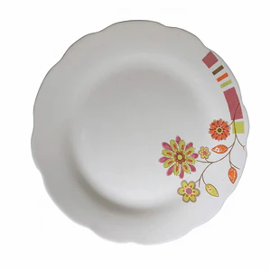 PLATO TENDIDO LOZA DECORADO 9