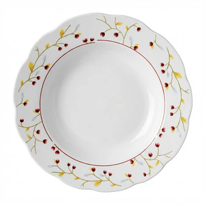 PLATO TENDIDO LOZA DECORADO 9