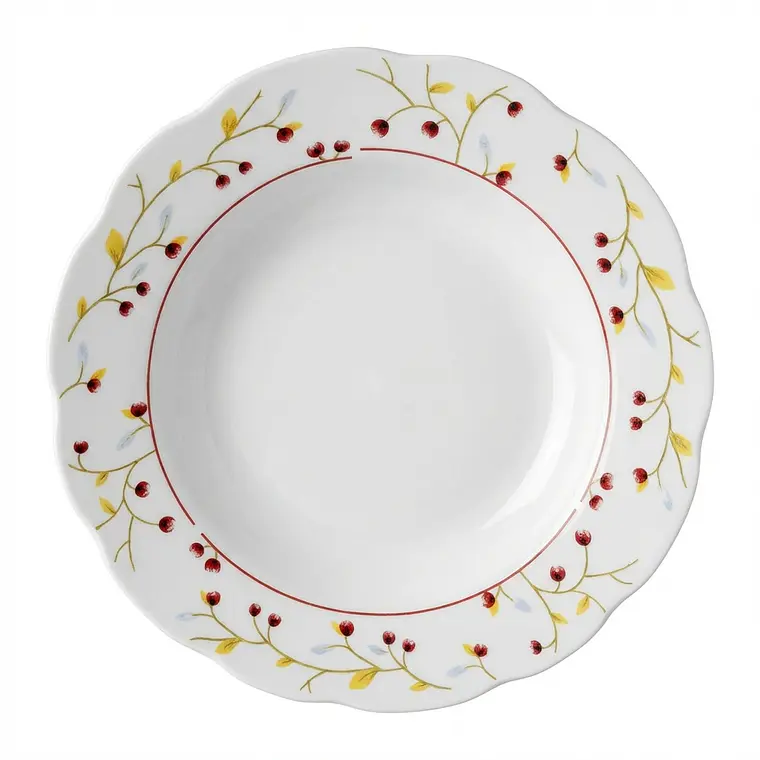 PLATO TENDIDO LOZA DECORADO 9