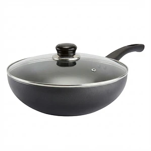SARTEN WOK ANTIADHERENTE CON TAPA 28 CM 1.8 MM