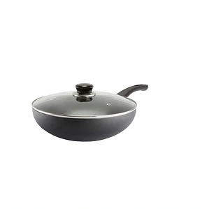 SARTEN WOK CON TAPA DE VIDRIO 30 CM