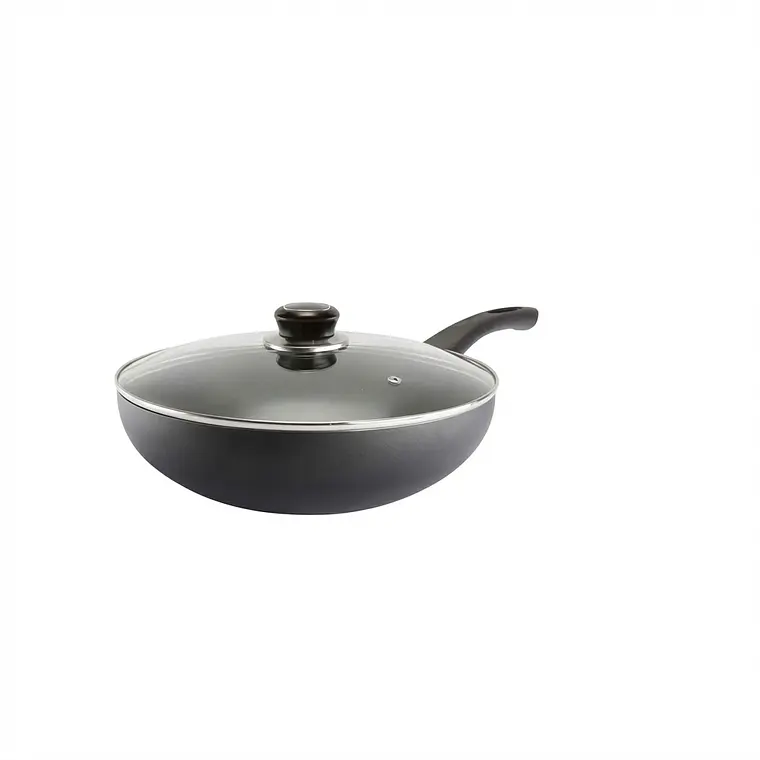 SARTEN WOK CON TAPA DE VIDRIO 30 CM 1