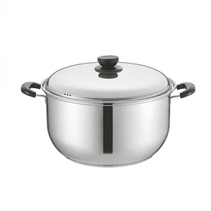 OLLA AZUCENA ACERO INOXIDABLE FONDO DIFUSOR CON TAPA ACERO 34 CM