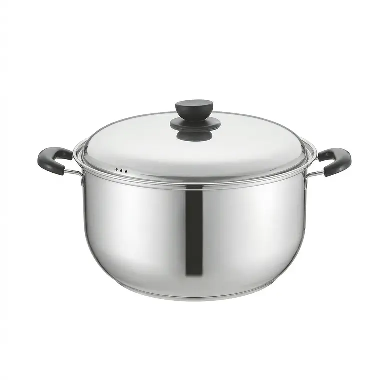 OLLA AZUCENA ACERO INOXIDABLE FONDO DIFUSOR CON TAPA ACERO 34 CM 1