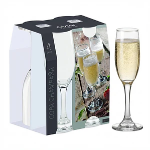 JUEGO DE 4 COPAS CHAMPANA