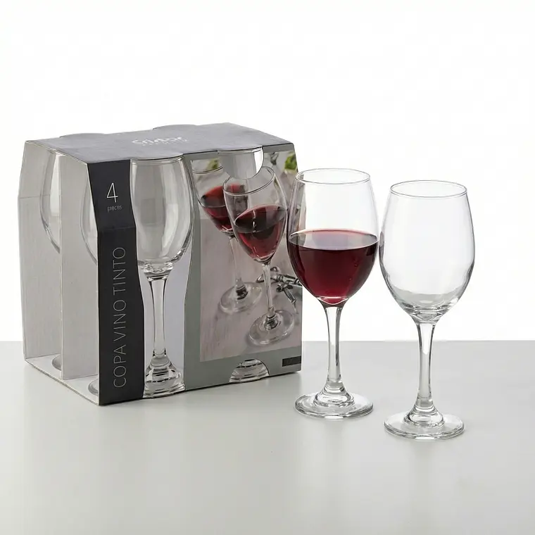 JUEGO DE 4 COPAS LISA VINO 1
