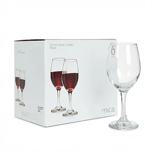 JUEGO DE 6 COPAS RIOJA VINO TINTO MICA