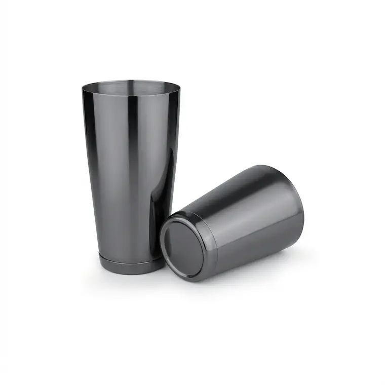 COCTELERA BOSTON NEGRO ACERO INOXIDABLE 820 ML 1