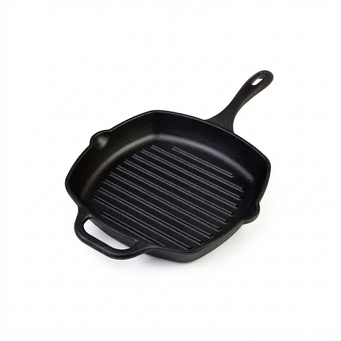 SARTEN HIERRO FUNDIDO GRILL RECTANGAR ESMALTADA 25 CM 1