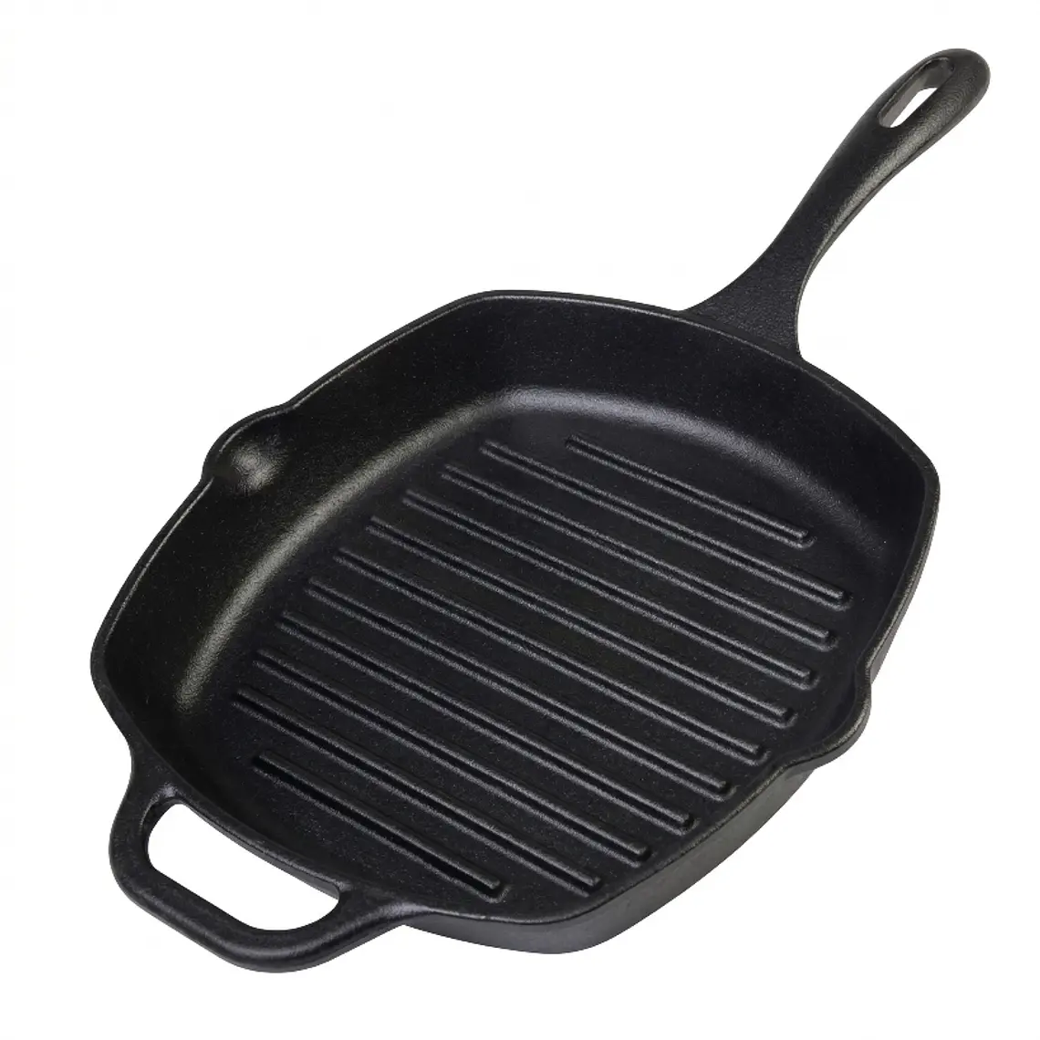 SARTEN HIERRO FUNDIDO GRILL RECTANGULAR PRECURADA 26 CM 1