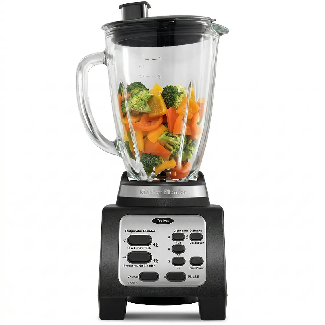 LICUADORA ACERO INOXIDABLE 3 VELOCIDADES REVERSIBLE CON VASO PORTATIL 1