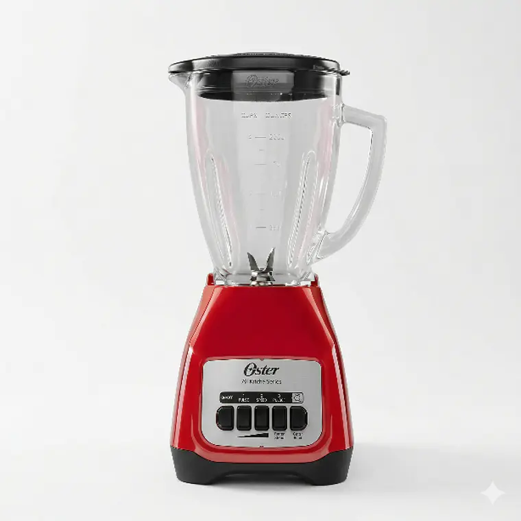 LICUADORA ROJA BOTONES DE 550W 1