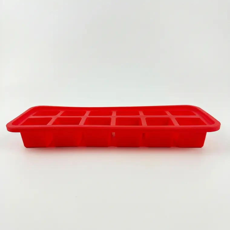 MOLDE DE SILICONA CUADRADO PARA HIELO CON 12 CAVIDADES 80 G 1
